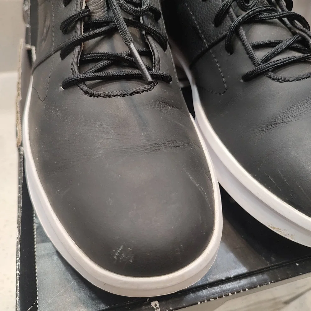 FootJoy Contour 54180 Black Tan Leather Luxe Men Golf Shoe Sz 7.5 Gorpcore